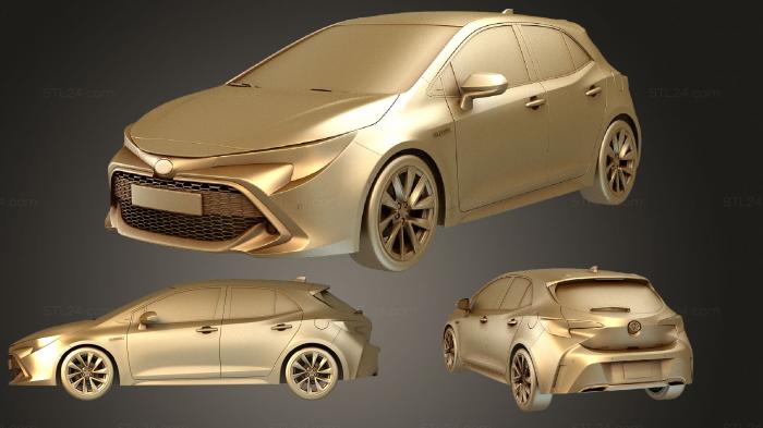 Автомобили и транспорт (Toyota Auris 2019, CARS_3716) 3D модель для ЧПУ станка